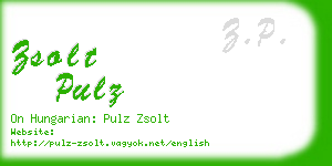 zsolt pulz business card